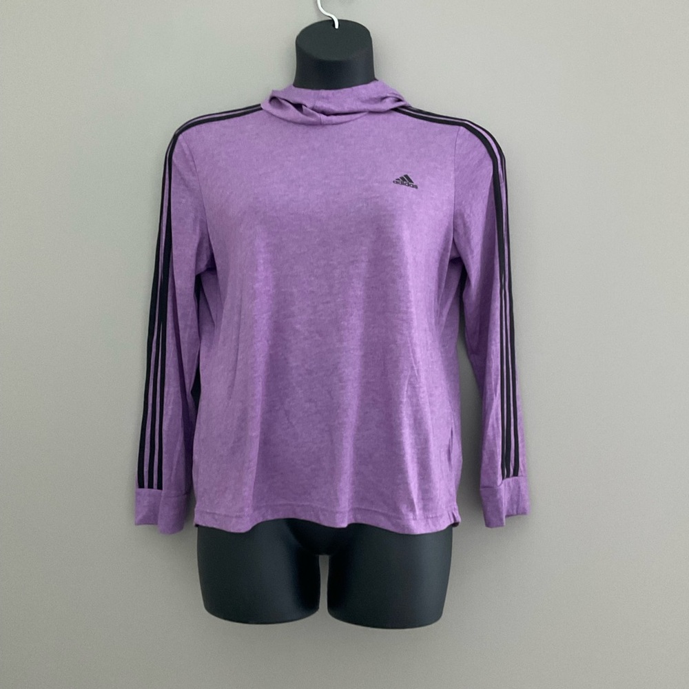Adidas Purple and Black Hoodie